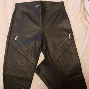 Express faux leather leggings
